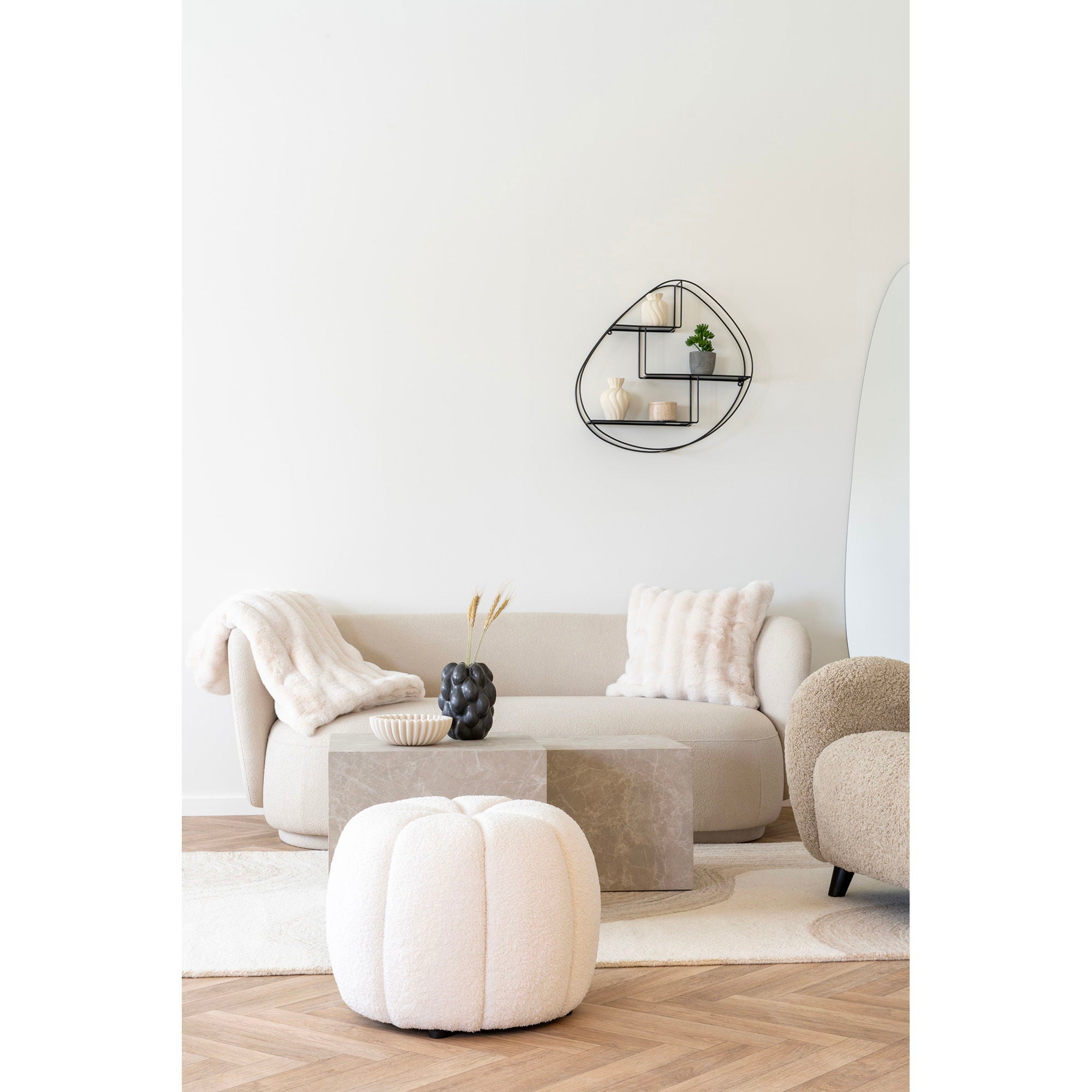 Galena – Decke, Kunstfell, 130×180 cm